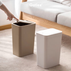 THÙNG RÁC12L NẮP BẬT 1 CHẠM CHẤT LIỆU PP AN TOÀN CÓ GHIM TÚI GỌN GÀNG